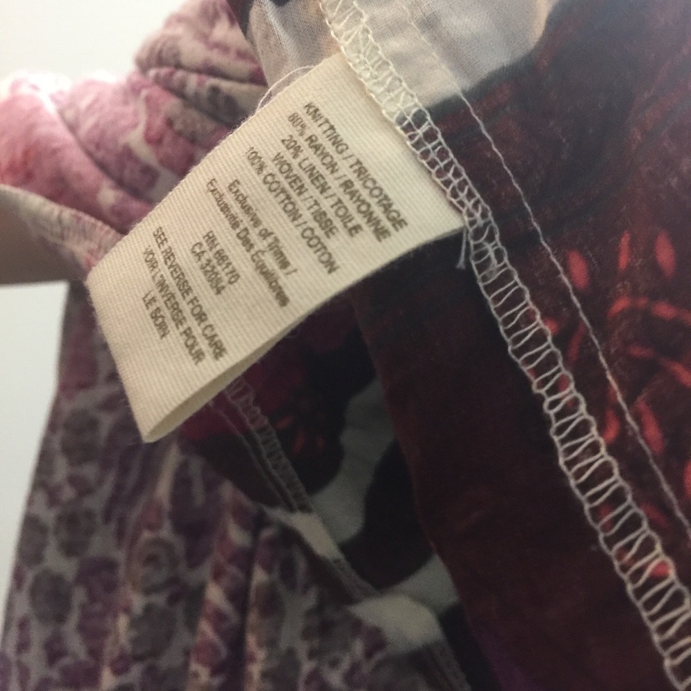 Free People Pink Pearl Button Tunic Blouse Top - Picture 7 of 8